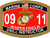 USMC Drill Instructor Vinyl Decal, MOS 0911, Marine Corps Veteran Gift
