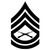 USMC Gunnery Sergeant E-7 Rank Insignia Vinyl Decal