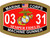 USMC Machine Gunner 0331 Decal, Waterproof Vinyl Sticker, Marine Corps Gear