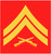 USMC Corporal Rank Insignia Sticker Decal, Waterproof Vinyl Marine Gear Accessory