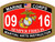 USMC Martial Arts Instructor Decal, MOS 0916, Marine Corps Vinyl Sticker