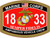 Marine Amphibious Vehicle Crew, 1833, MOS, USMC, Marines, Marine Corp, Window Sticker, Decal, Personalize Gear, Veteran gift, Military