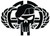 Airborne Skull Vinyl Decal - US Army Military Car Sticker