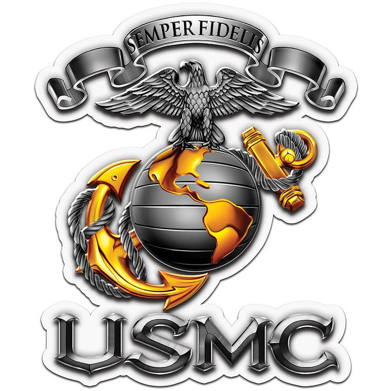 USMC Eagle Globe Anchor, EGA, Car Decal, Waterproof, Outdoor safe, UV protected