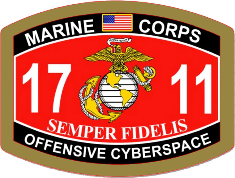 USMC Marine Corps Decal – MOS-1711 - Veteran Military Gift