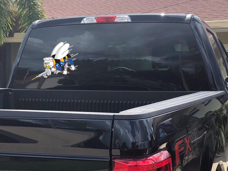 NMCB, Seabee, Construction Battalion,Navy, Laptop sticker, Water bottle decal, Seabee, Patriotic gift, Seabee access