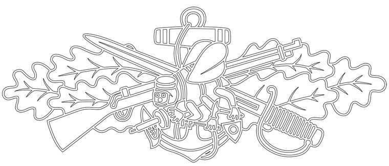 NMCB, Seabee Combat Warfare Insignia, U.S. Navy, Navy Logo, decal, Patriotic gift