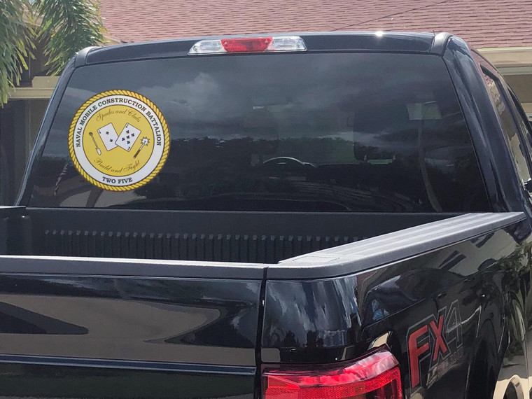 NMCB 25, Seabees, Construction Battalion, Navy, Laptop sticker, Water bottle decal, Seabee, Patriotic gift, Seabee access, Seabee legacy