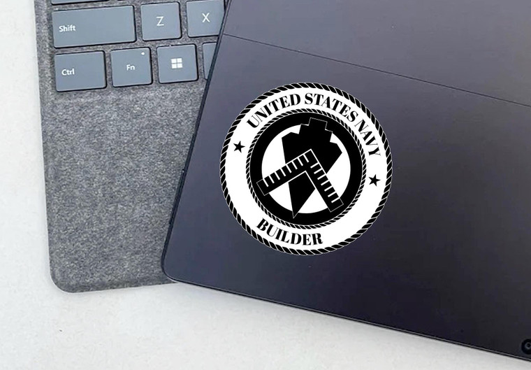 NMCB, BU, Builder, US Navy, Navy, Seabees, Laptop sticker, Water bottle decal, Seabee, Patriotic gift, Seabee access, Veteran