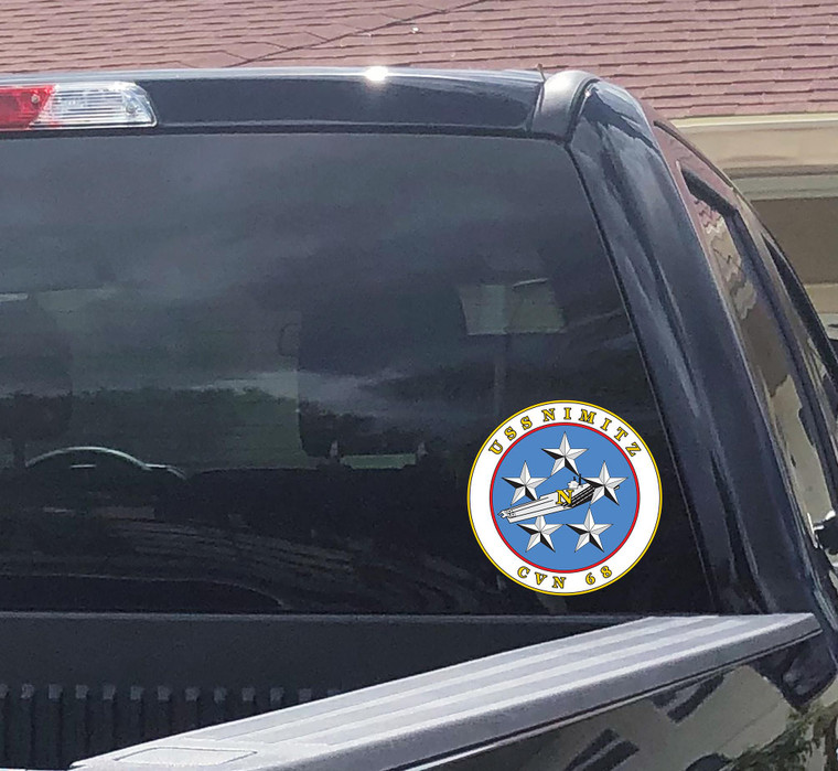 USS Nimitz CVN68 Logo. Emblem, Sticker