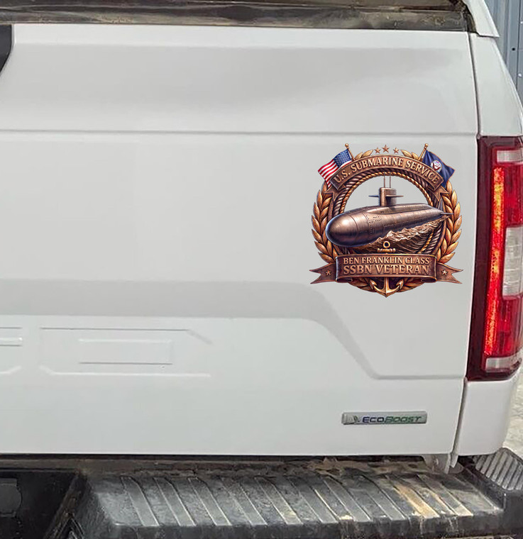 US Navy - USN - Subs - Submariner - Car Sticker   Decal