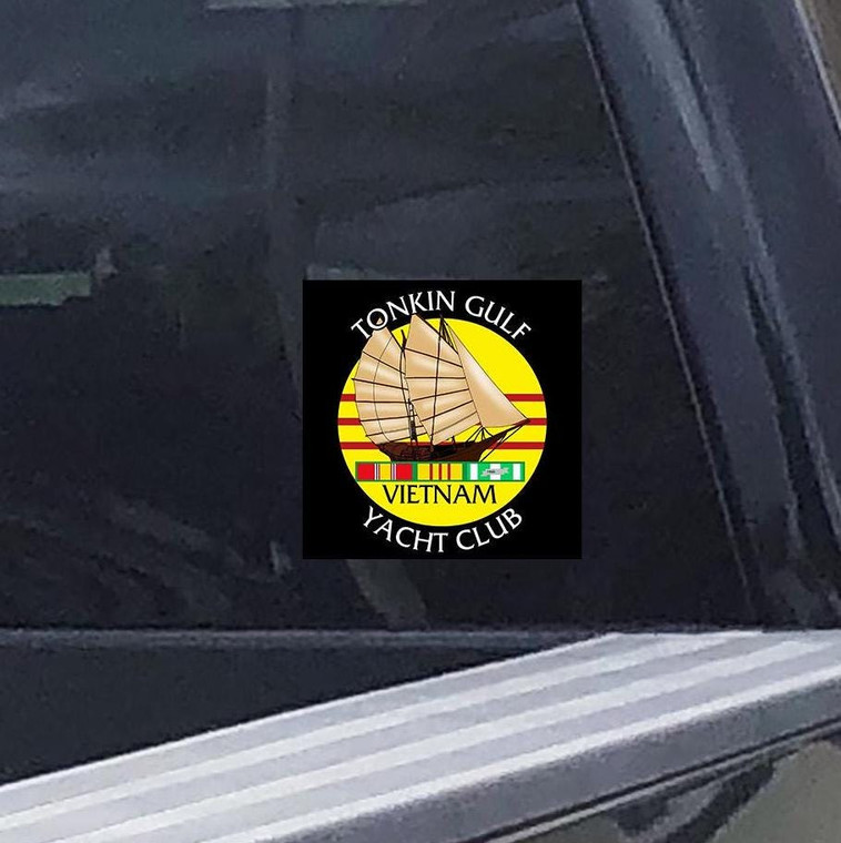 Tonkin Gulf Yacht Club - Vietnam - Cam Rahn Bay - USN - Navy - Car Sticker -  Car Decal -  Window Sticker -  Decal  N05