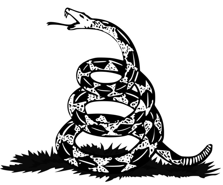Gadsden snake - Don't Tread on Me - Patriotic -Military - Army - USMC - Navy  - Car Sticker
