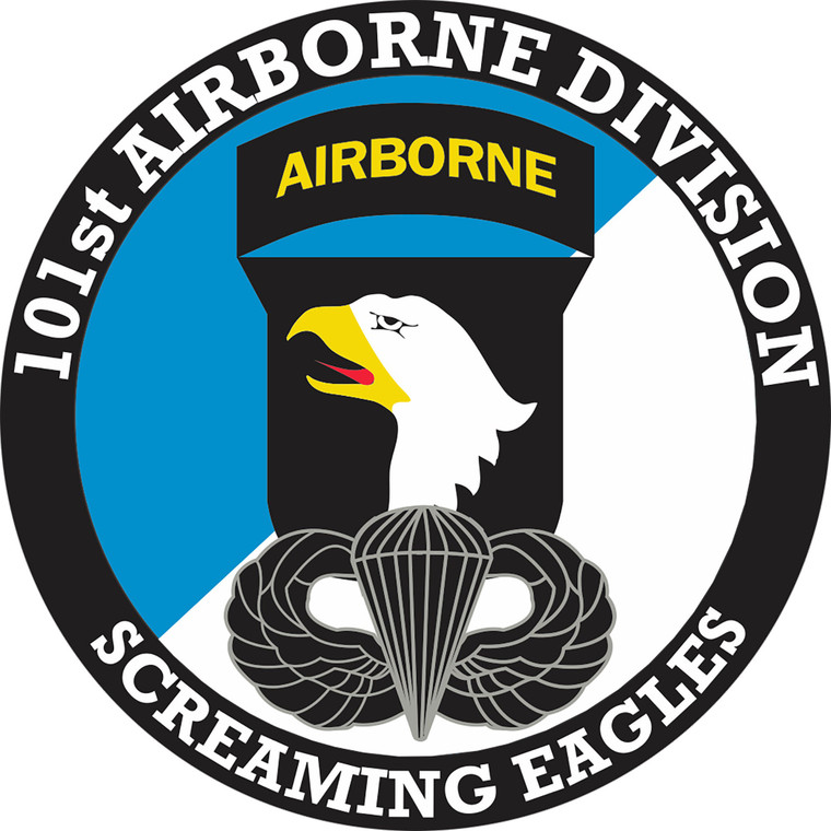 101st Airborne - Screaming Eagles - Army - Combat - Soldier - Airborne  - Car Sticker - Decal - A12