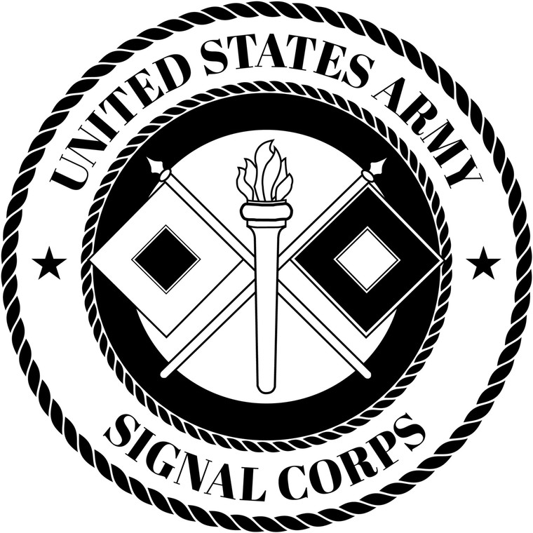 Signal Corps - MOS - Army - Combat - Soldier - Car Sticker - Decal - Gift