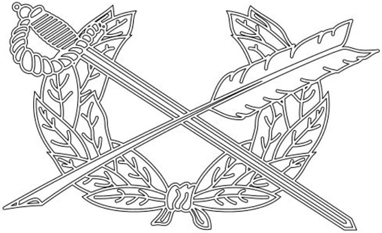 JAG Corps - JAG - US Army - Army - Enlisted - Military - Car Sticker - Decal  A17