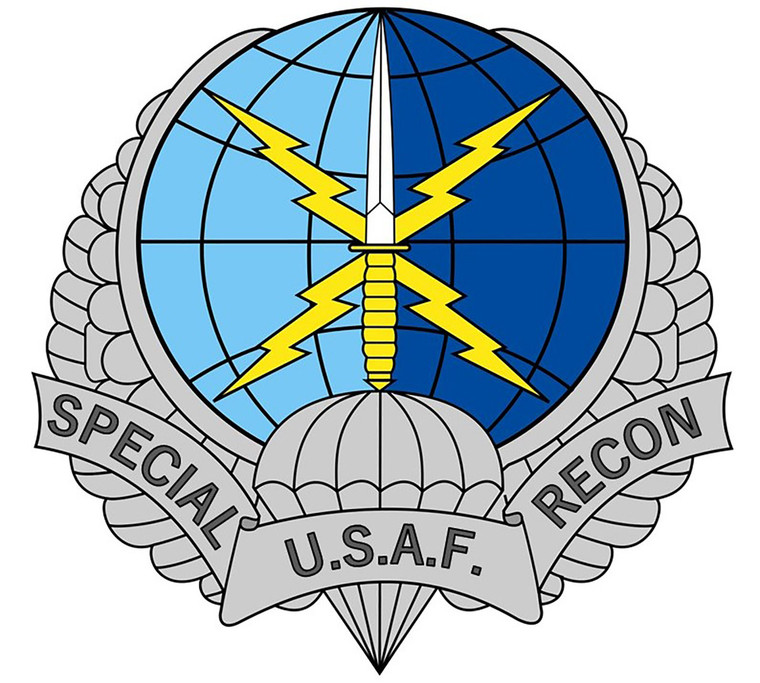 USAF, US Air Force, Special Recon, Beret Badge, Sticker Decal, Military Emblem for Laptops Cars, Patriotic Gift for Air Force Fans