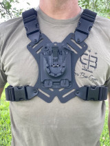 AIM  Mounting Solutions Australia AIM Molle Receiver Chest Rig for hands-free rifle carry