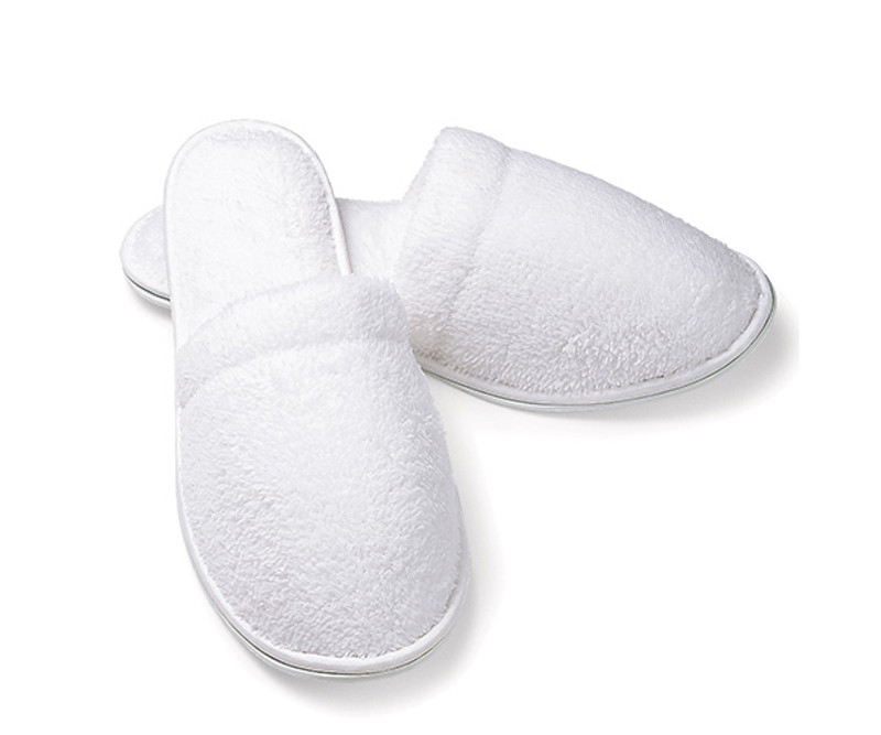 White Toweling Slippers for Sale - Boca Terry