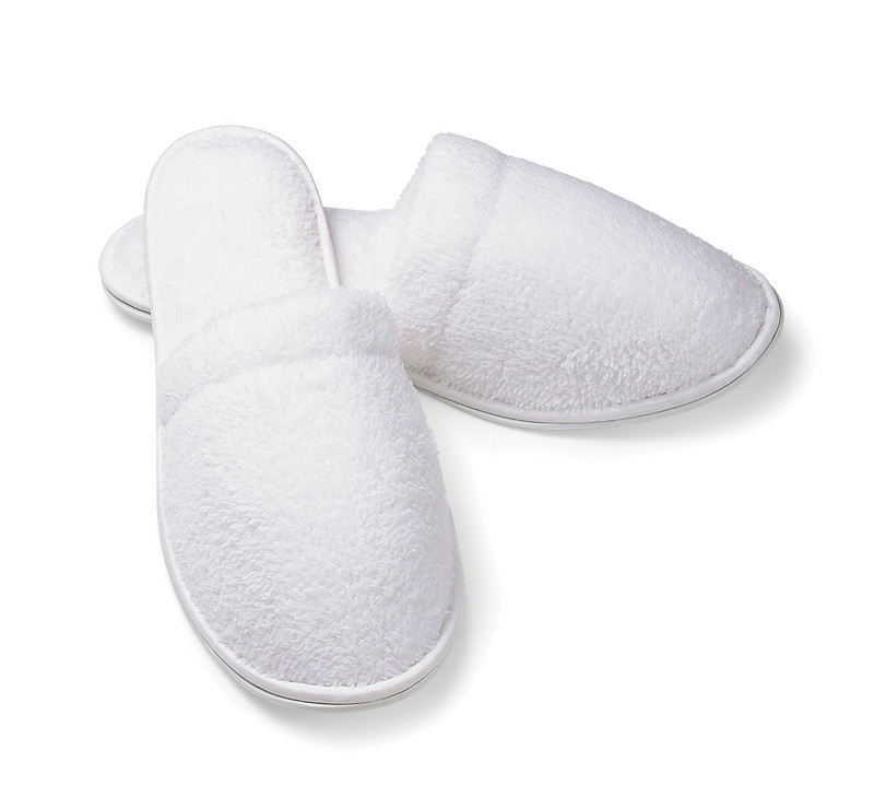 【SCENERITY】Tubesol slippers Closed Toe Spa Slippers | Comfy and Non-Skid | Boca Terry