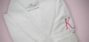 Intimo Men's and Women's Custom Monogrammed Bathrobe