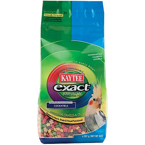 Kaytee Exact Rainbow Cockatiel 14oz Complete Diet