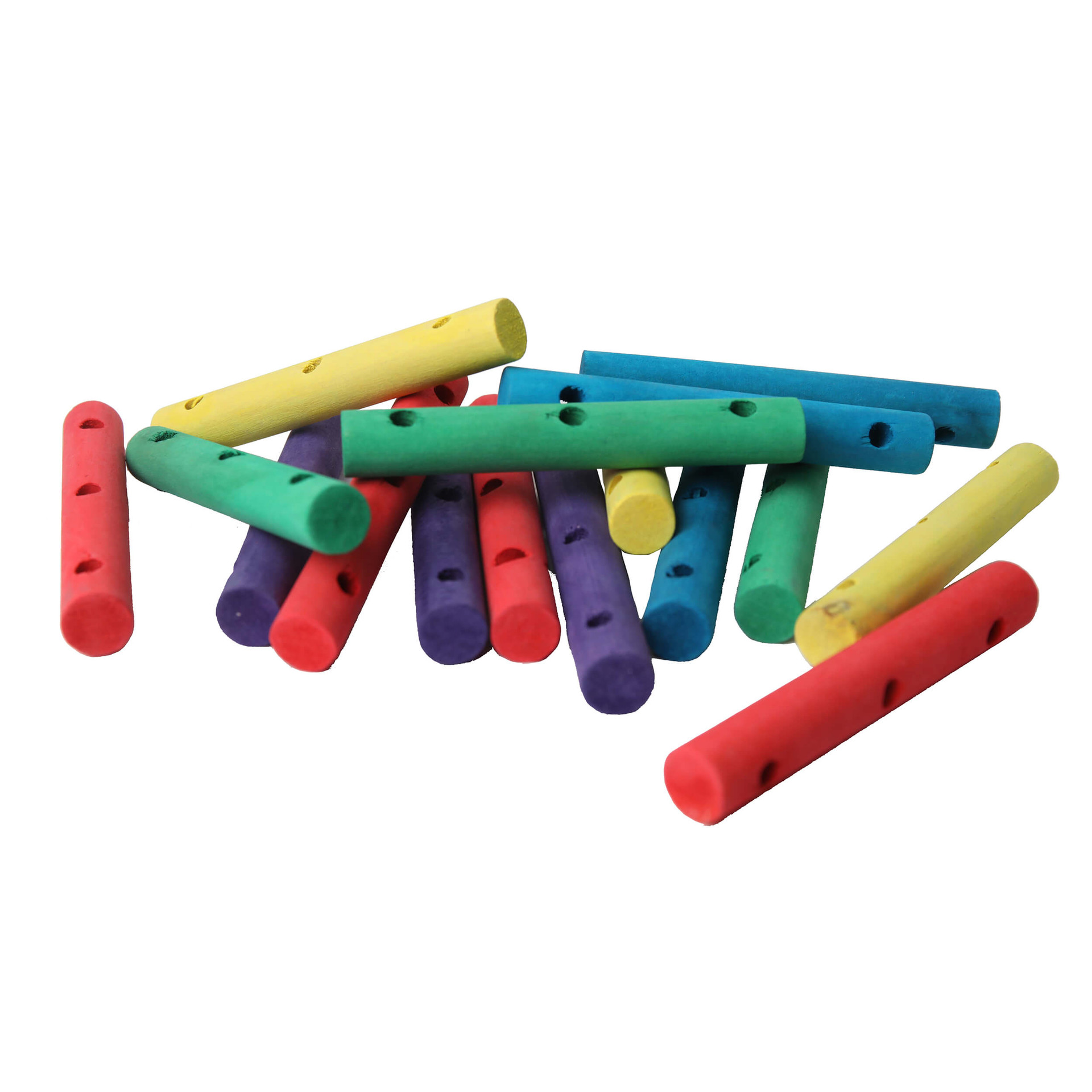 Coloured Wood Dowel Parrot Toy Parts Parrot Essentials