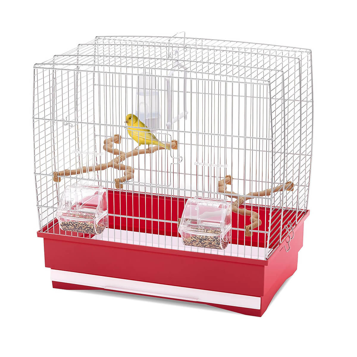 Bonka Bird Toys 2069 PK2 Birdie Barbell Rattle Foot Talon Parrot Cage Toy Pet