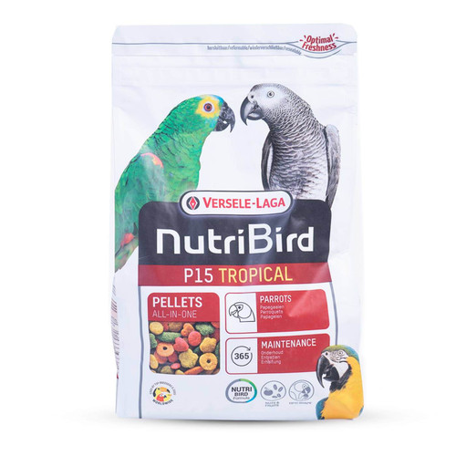 NutriBird P15 Tropical Maintenance Complete Parrot Food 1kg