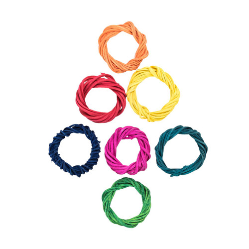 Coloured Willow Ring Woven Chew Toy for Parrots