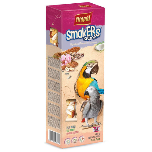 Vitapol Maxi Parrot Treat Sticks Twinpack - Almond - 450g