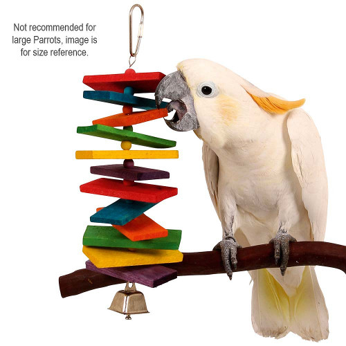 Natural Stacker Wooden Parrot Toy from Parrot Essentials