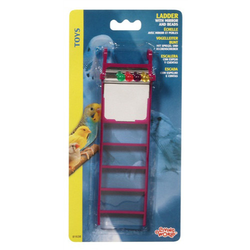 Rainbow Wooden Parrot Ladder Toy Small
