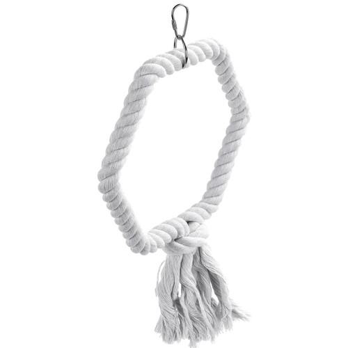 A closer look at Large Parrot Cage With Rope Swing
