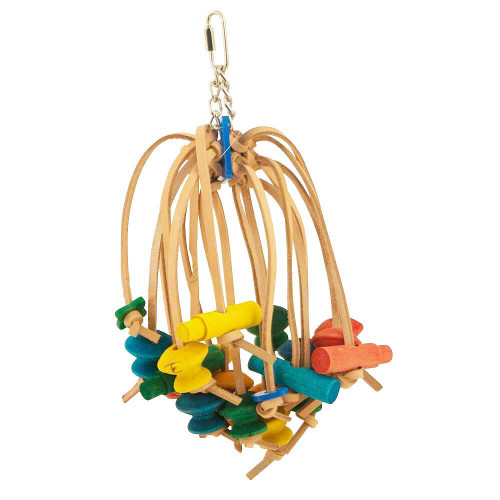 Spiddy Medium Multi Textured Parrot Chew Toy