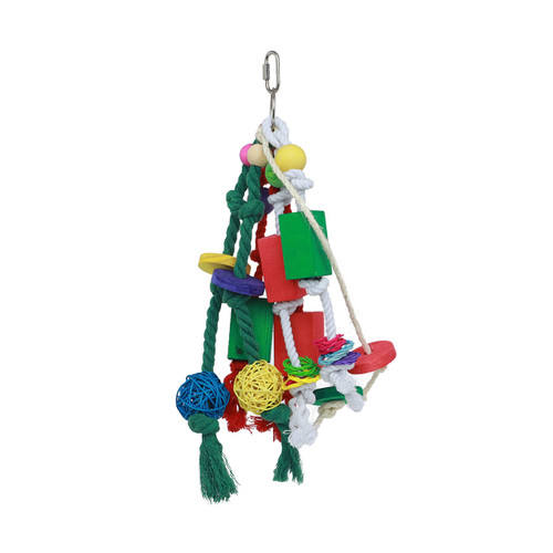 Jungle Wood, Rope and Wood Preening Parrot Toy