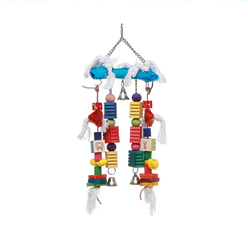 Baby Steps ABC Rawhide Parrot Toy with Bells