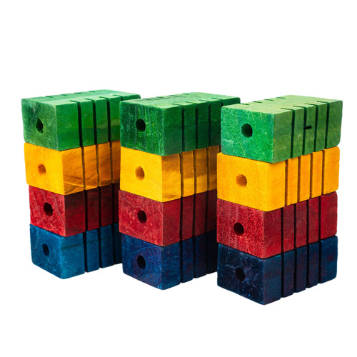Foot Chunky Groovy Blocks Parrot Toy Pack of 12