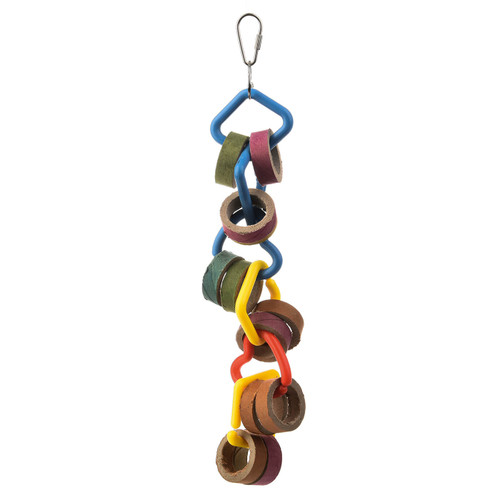 Olympic Rings Hanging Parrot Toy for Bird Cages