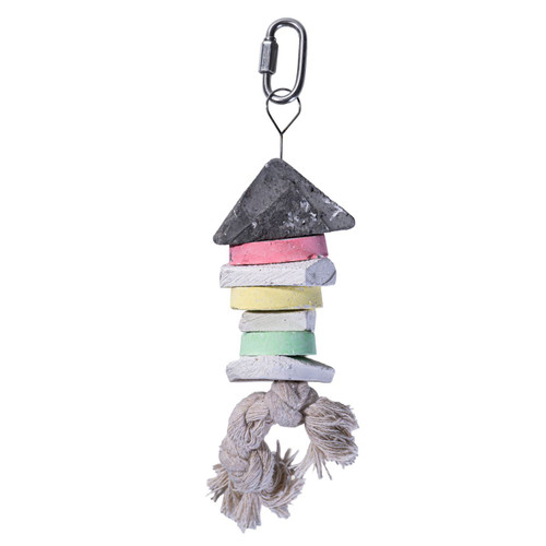 Mixed Cuttlebone Kabob Beak Trimming Parrot Toy