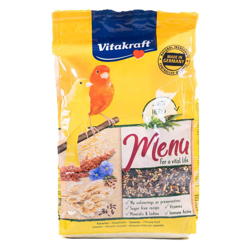 Vitakraft Menu Premium Canary Seed Food with Vita Herbs 500g
