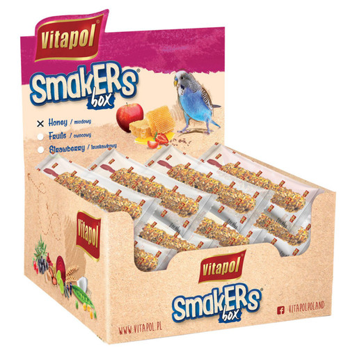 Vitapol Smakers Budgie Treat Sticks - Honey - Box of 12