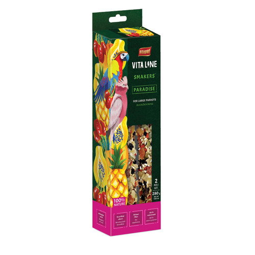 Vitapol Vitaline Twinpack Smakers Parrot Treat Sticks - Tropical Paradise