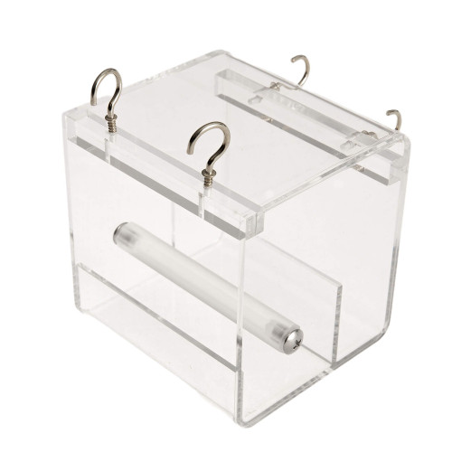 Bird Cage - No Mess Bird Feeder for Bird Cages with Hooks