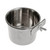 Stainless Steel Coop Cup & Clamp - Parrot Bowl for Bird Food and Water - Size 3