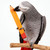 Large Wooden Parrot Pencil Foot Toy
