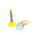 Trick Parrot Toy Hula Hoops Rainbow Rings Parrot Toy - Tall