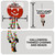 Pumpkin Beads and Dangles Parrot Toy