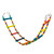 Coloured Bendy Ladder Natural Parrot Toy