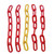 Colourful Plastic Chain Links - Large - Foot Parrot Toy & Parrot Toy Making Parts - 5 Pack